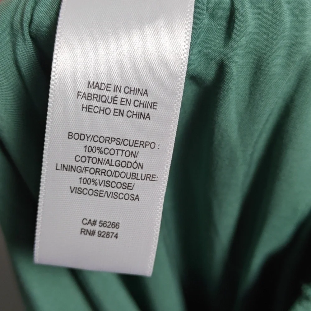 SPLENDID NWT Wide Leg Patterned Trousers in Green Size Medium - Picture 5 of 16